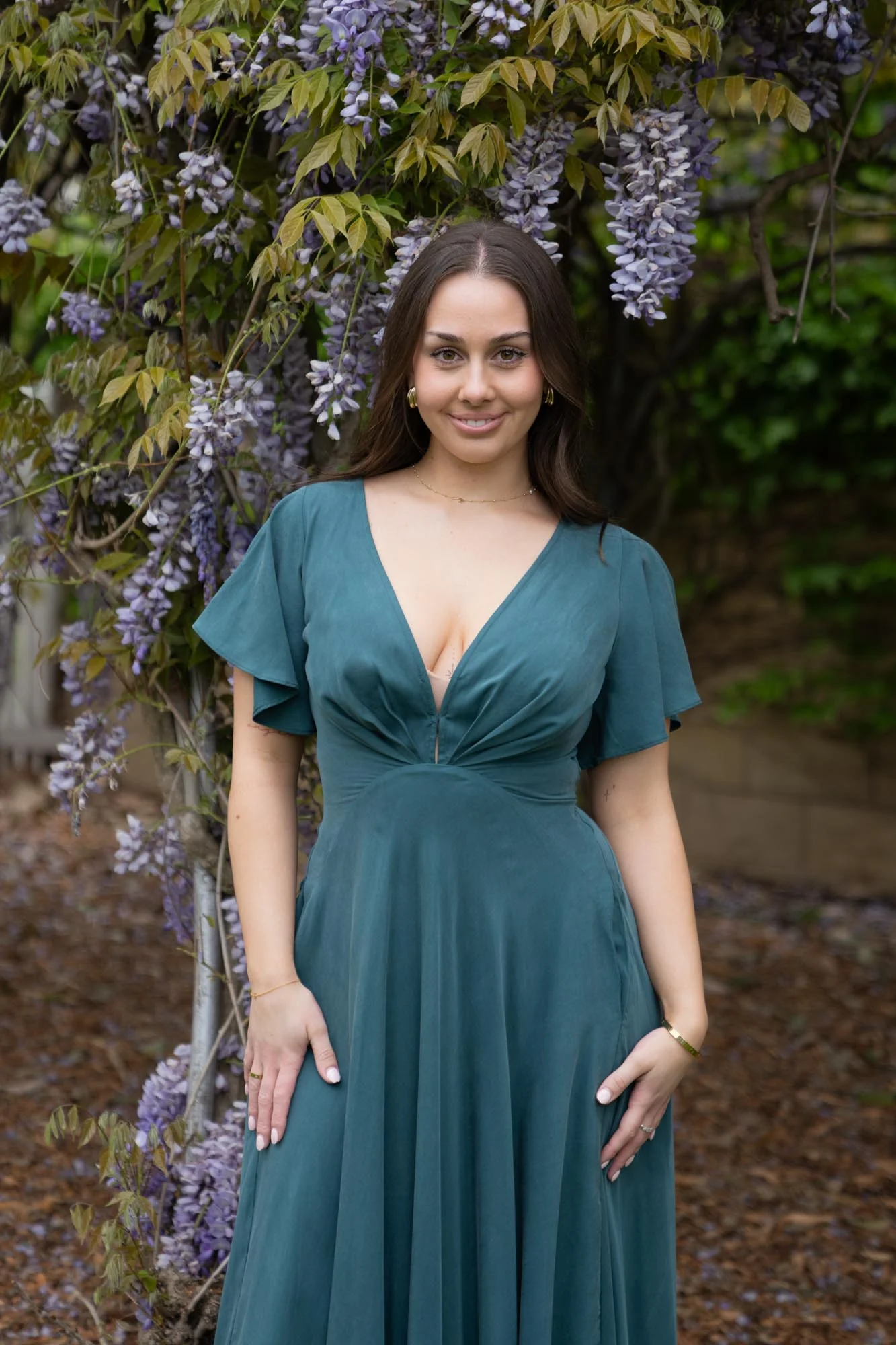 Adele Emerald Dress - Tencel - Image 11