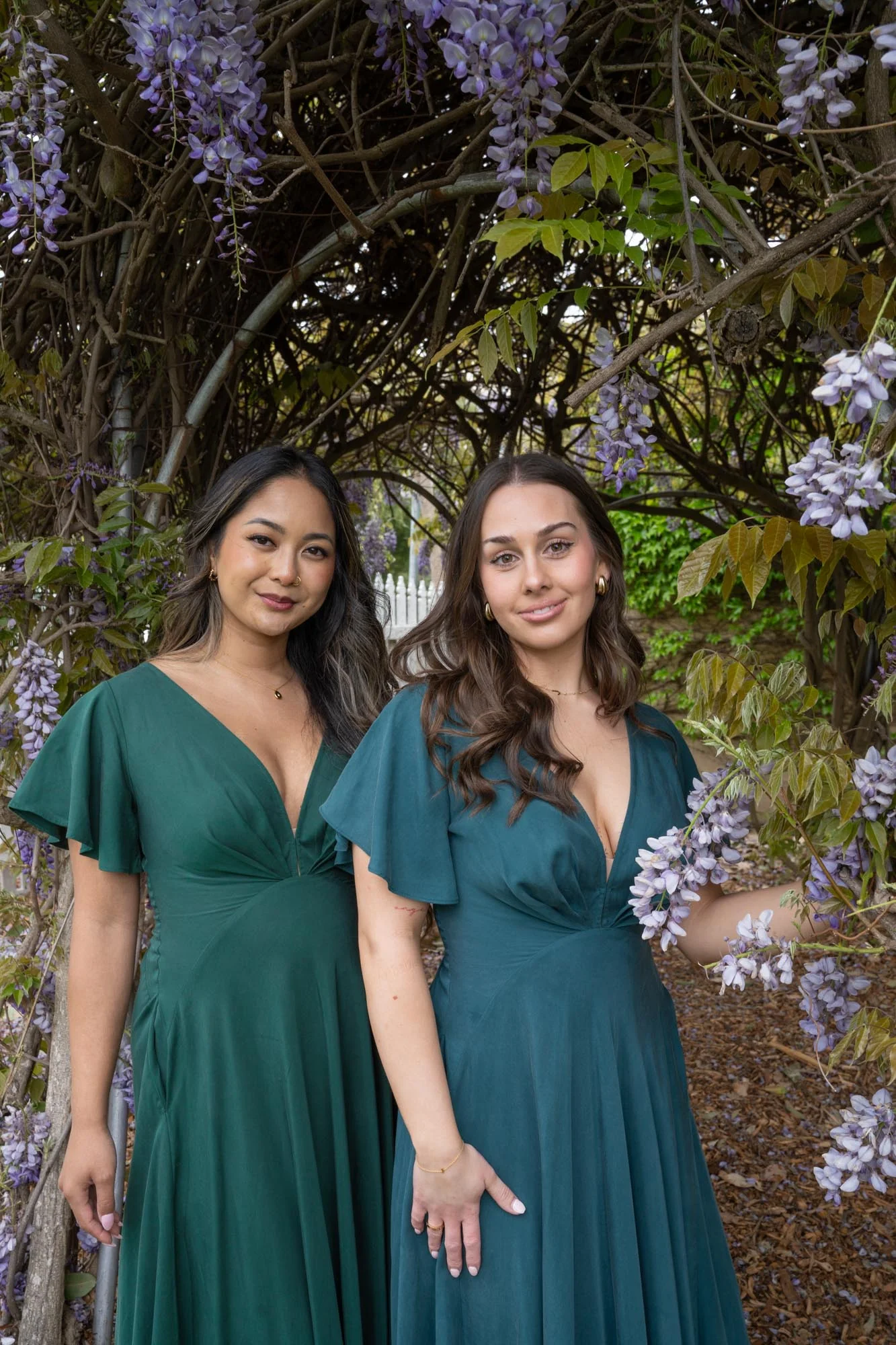 Adele Forest Green Dress - Image 17