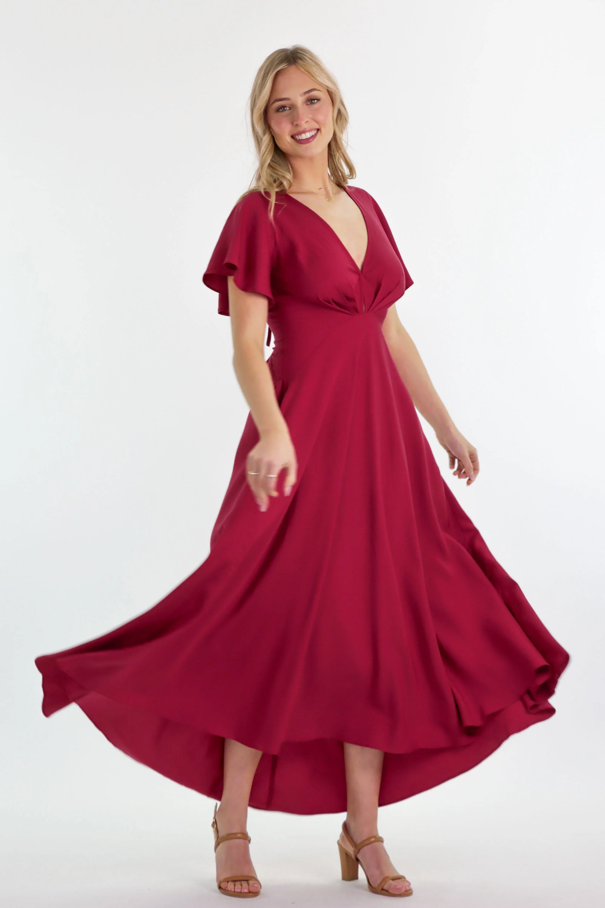 Adele Raspberry Dress - Image 3