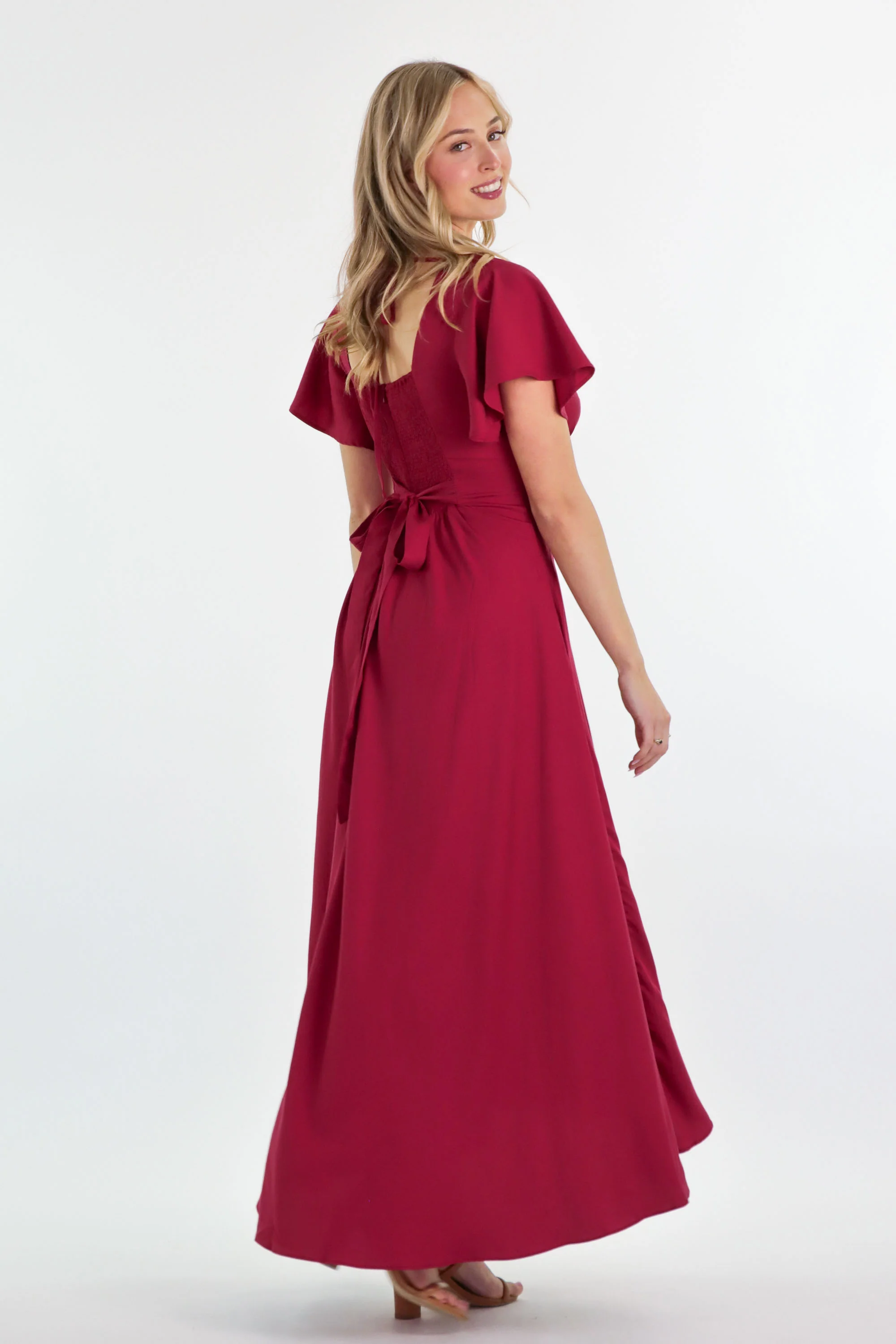 Adele Raspberry Dress - Image 4