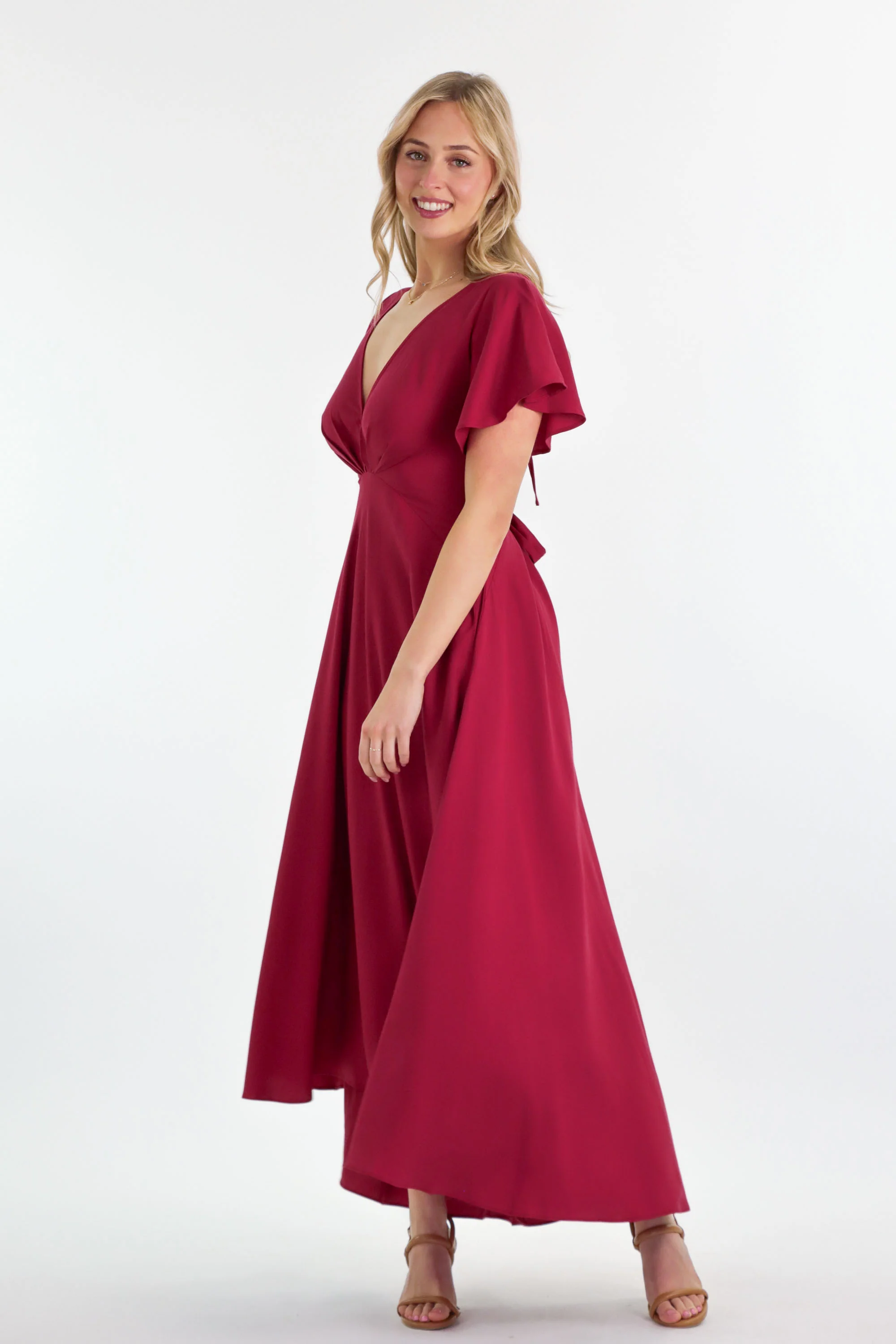 Adele Raspberry Dress - Image 6