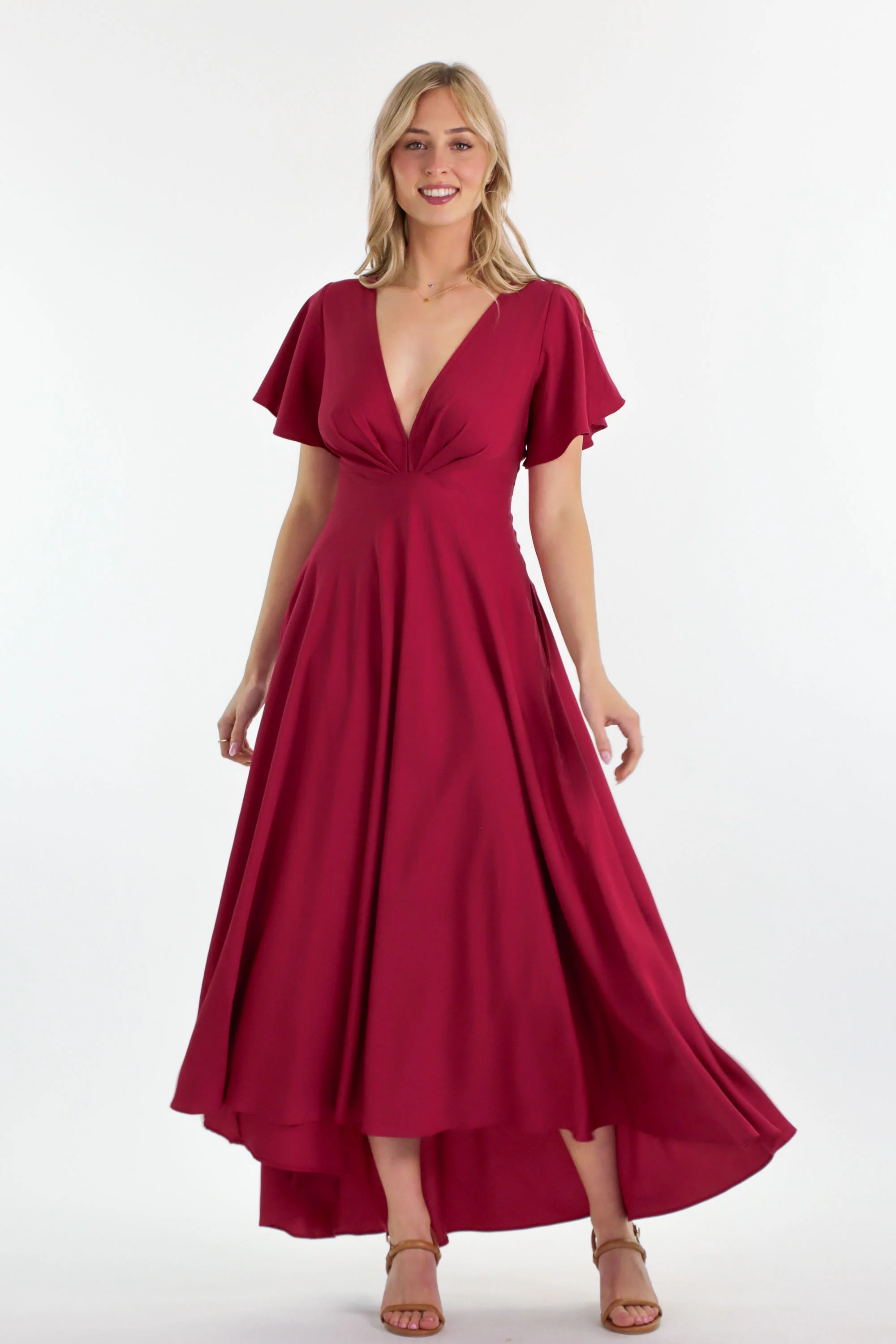 Adele Raspberry Dress - Image 7