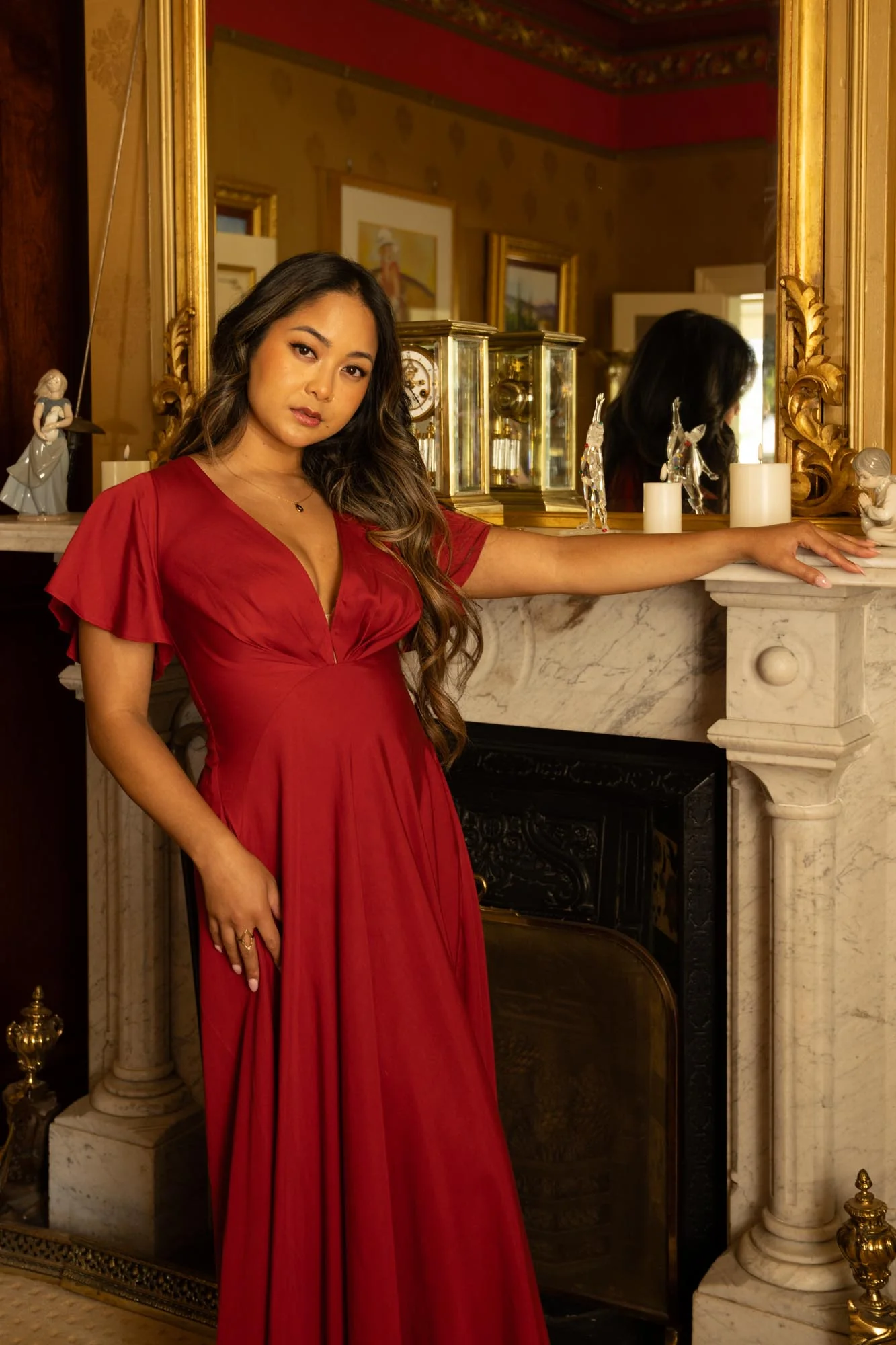 Adele Raspberry Dress - Image 8