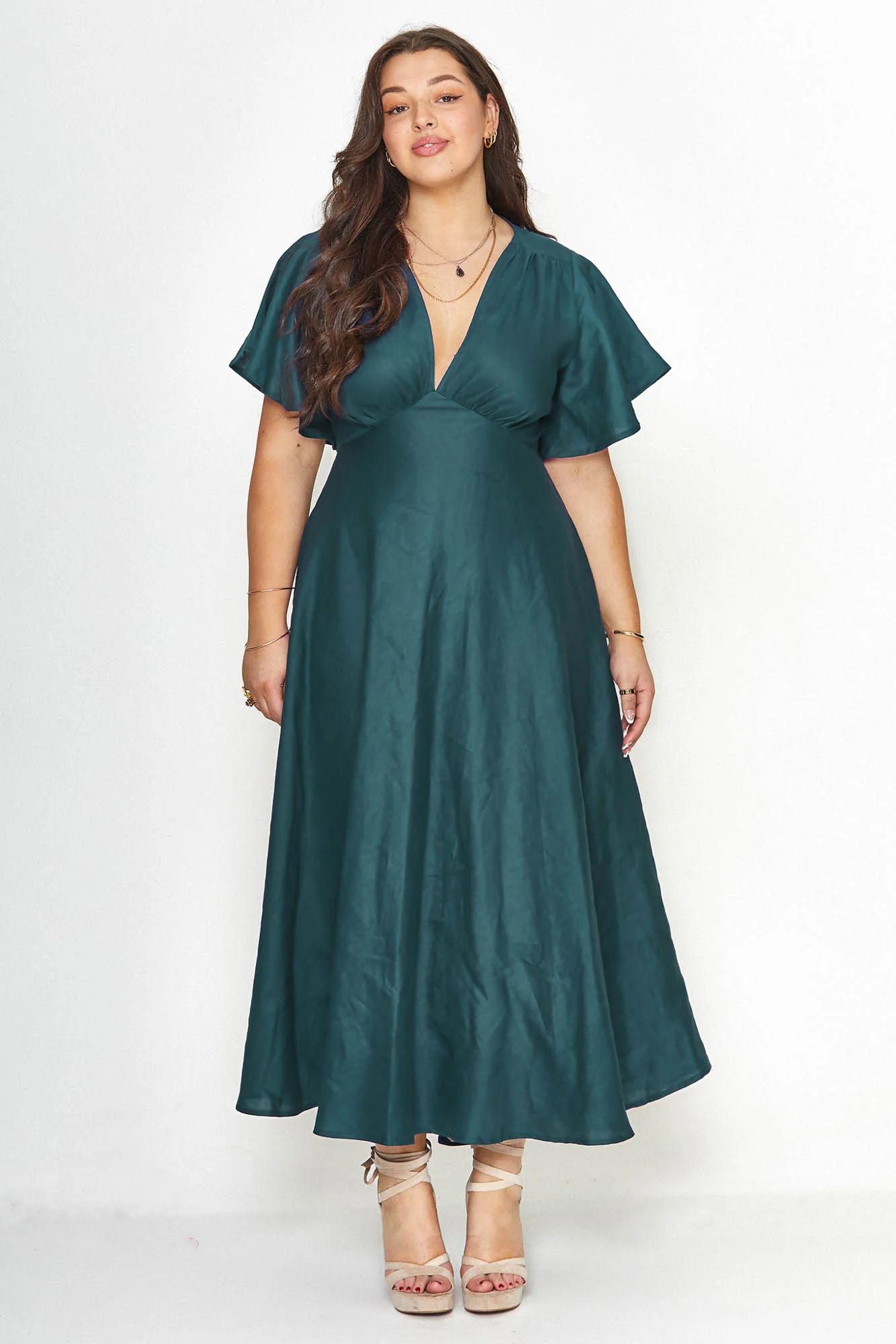Athena Emerald Green Dress - Image 12