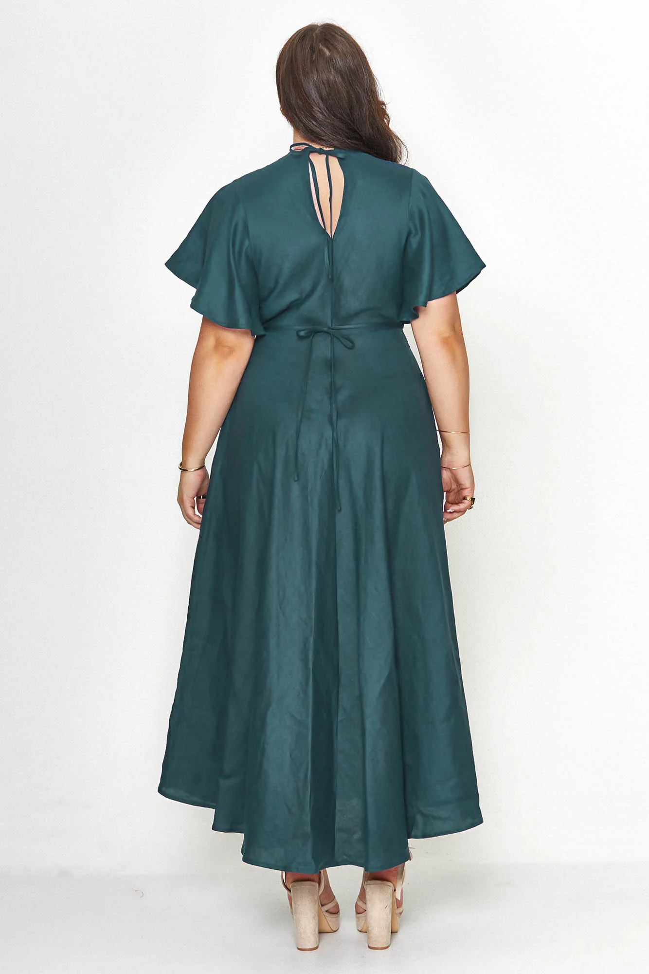 Athena Emerald Green Dress - Image 13