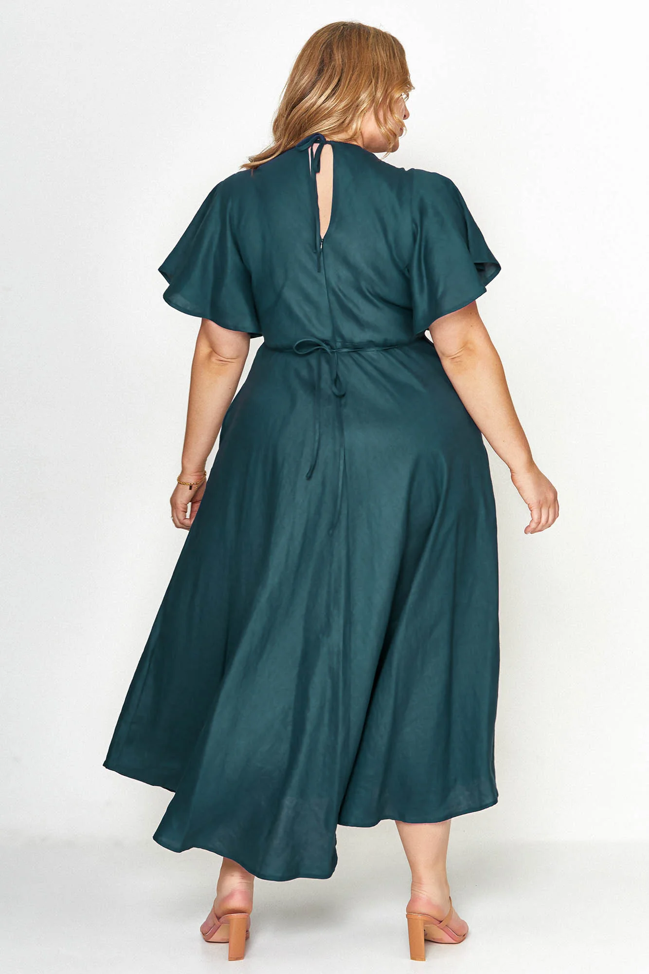 Athena Emerald Green Dress - Image 15