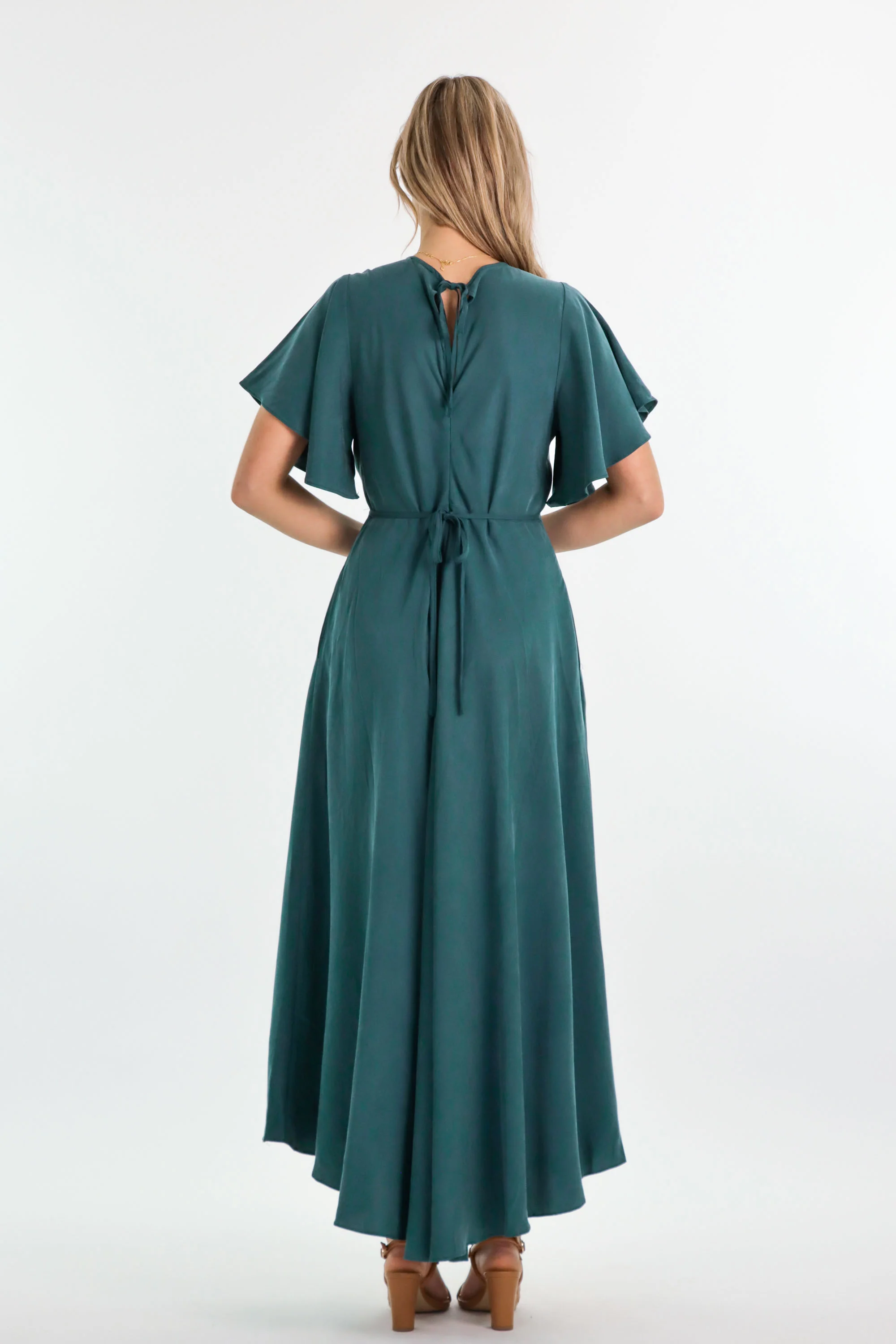 Athena Emerald Green Dress - Image 4