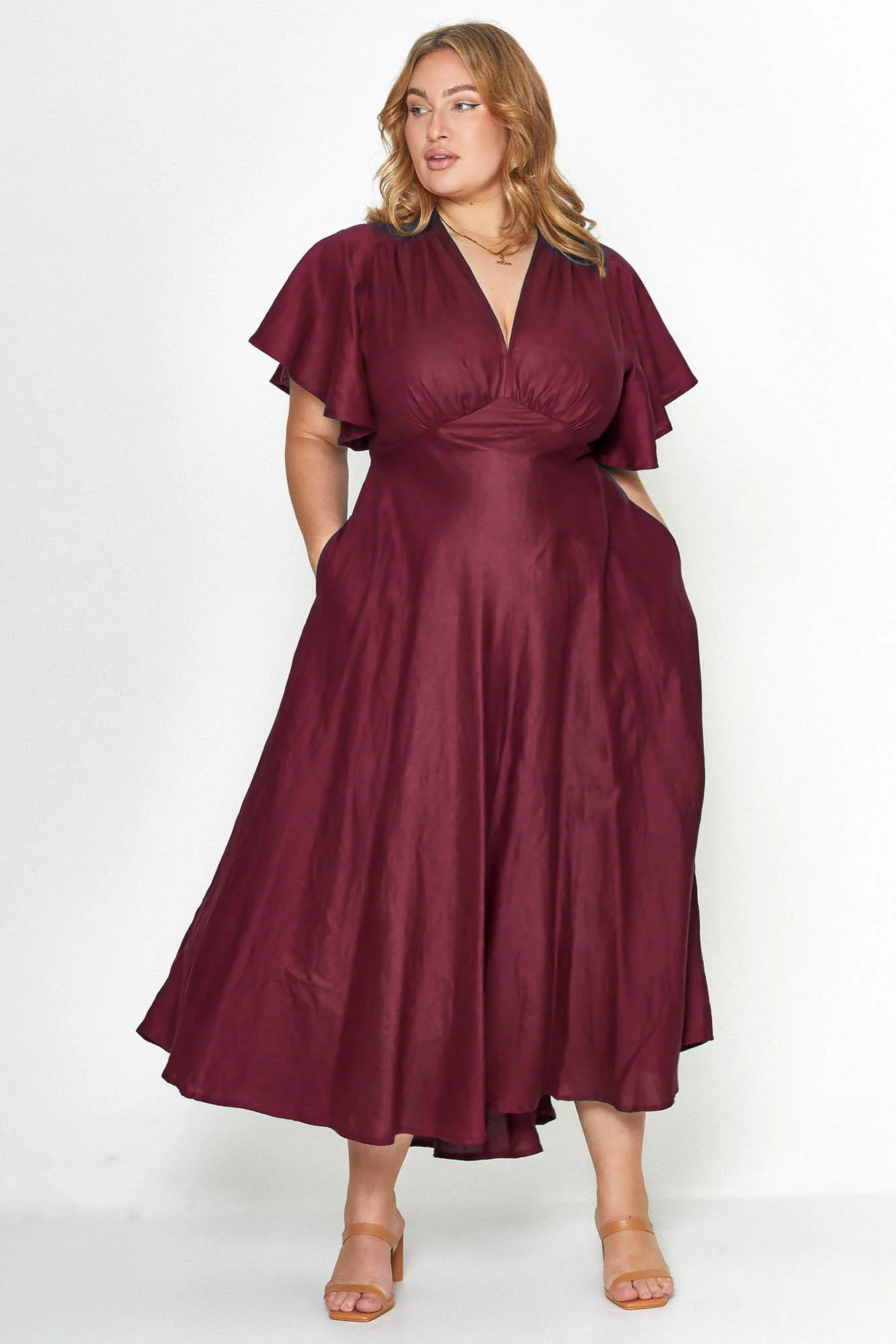Athena Plum Dress - Image 10