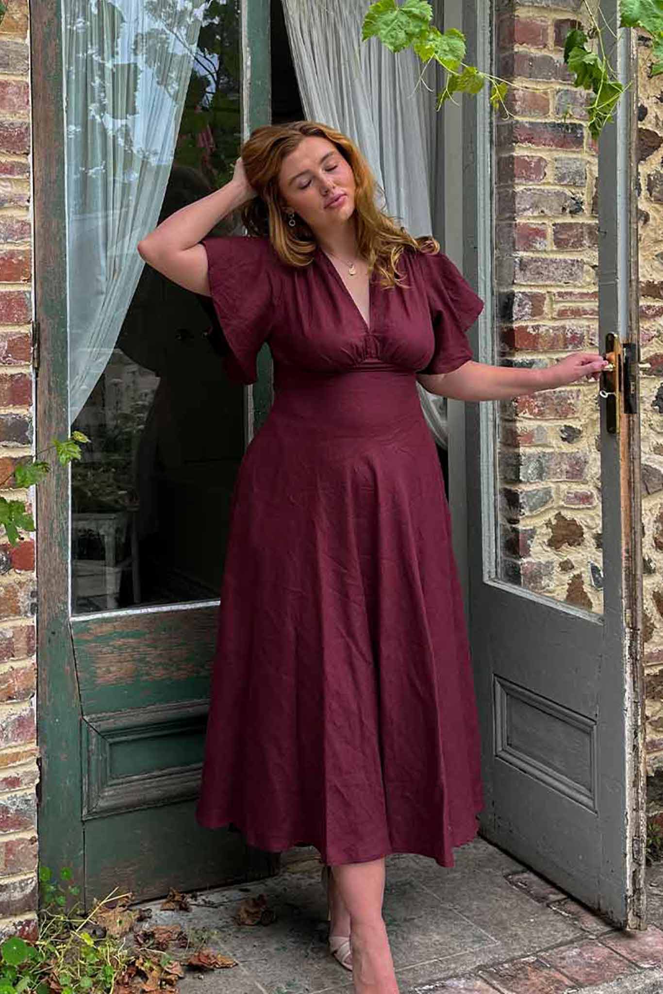 Athena Plum Dress - Image 18