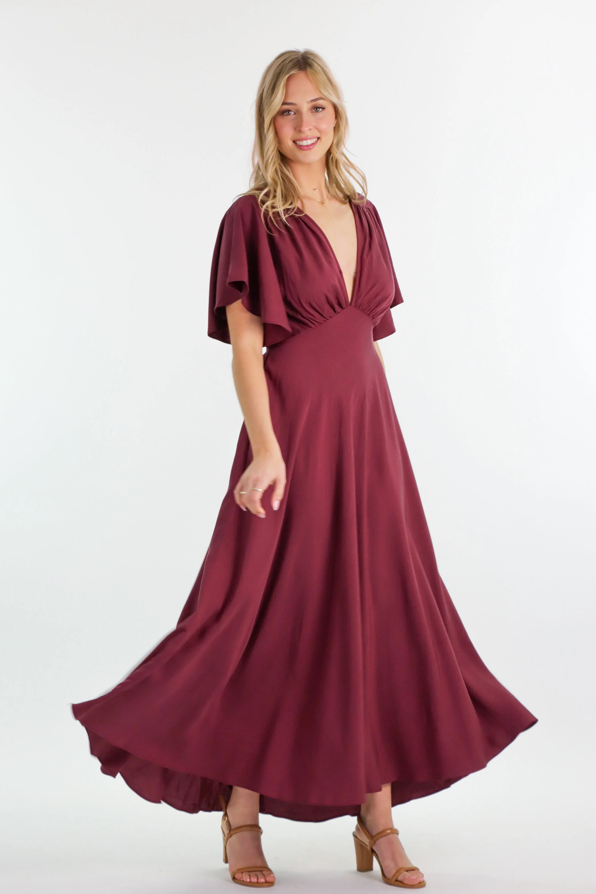 Athena Plum Dress - Image 3