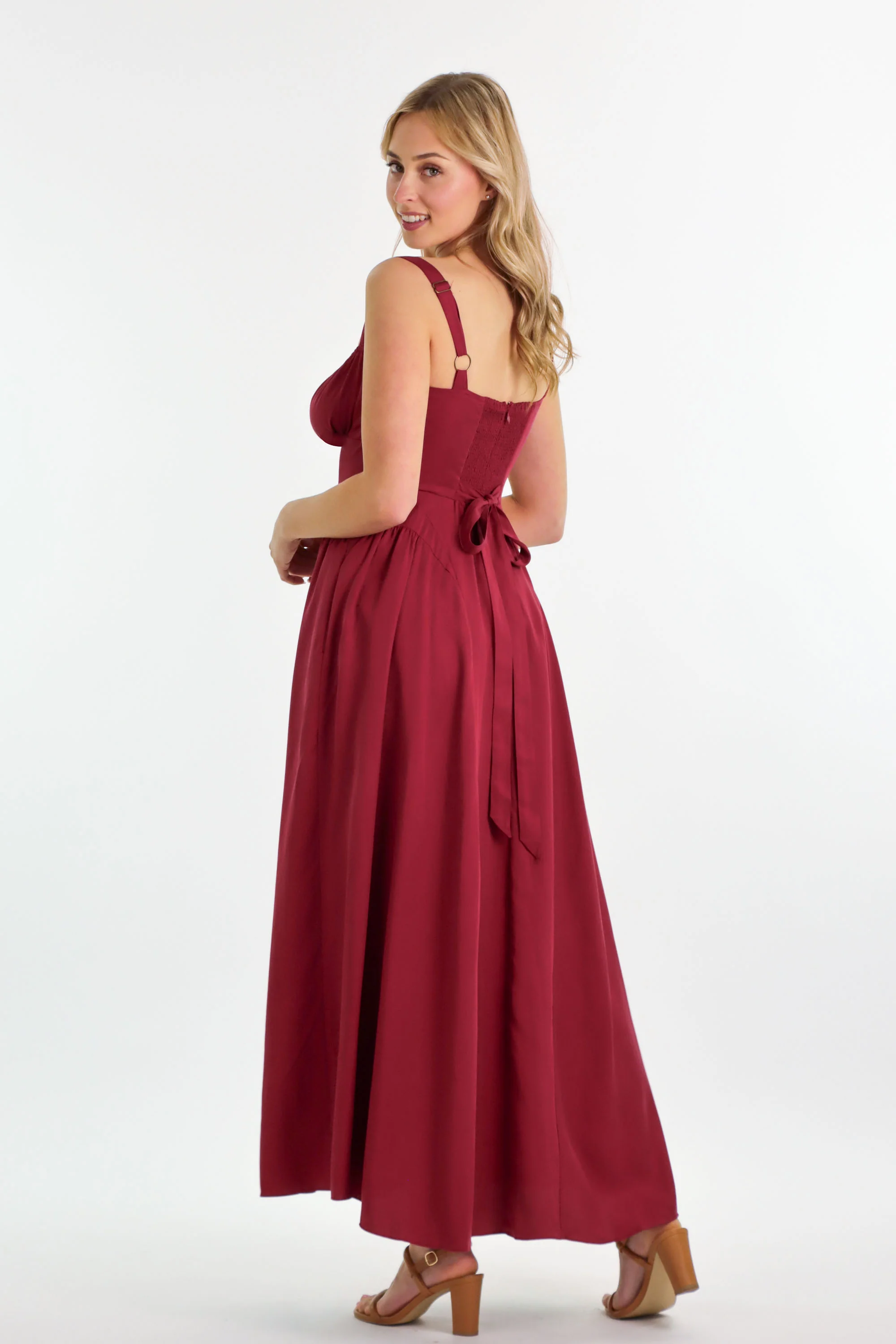 Bridgette Berry Red Dress - Image 12