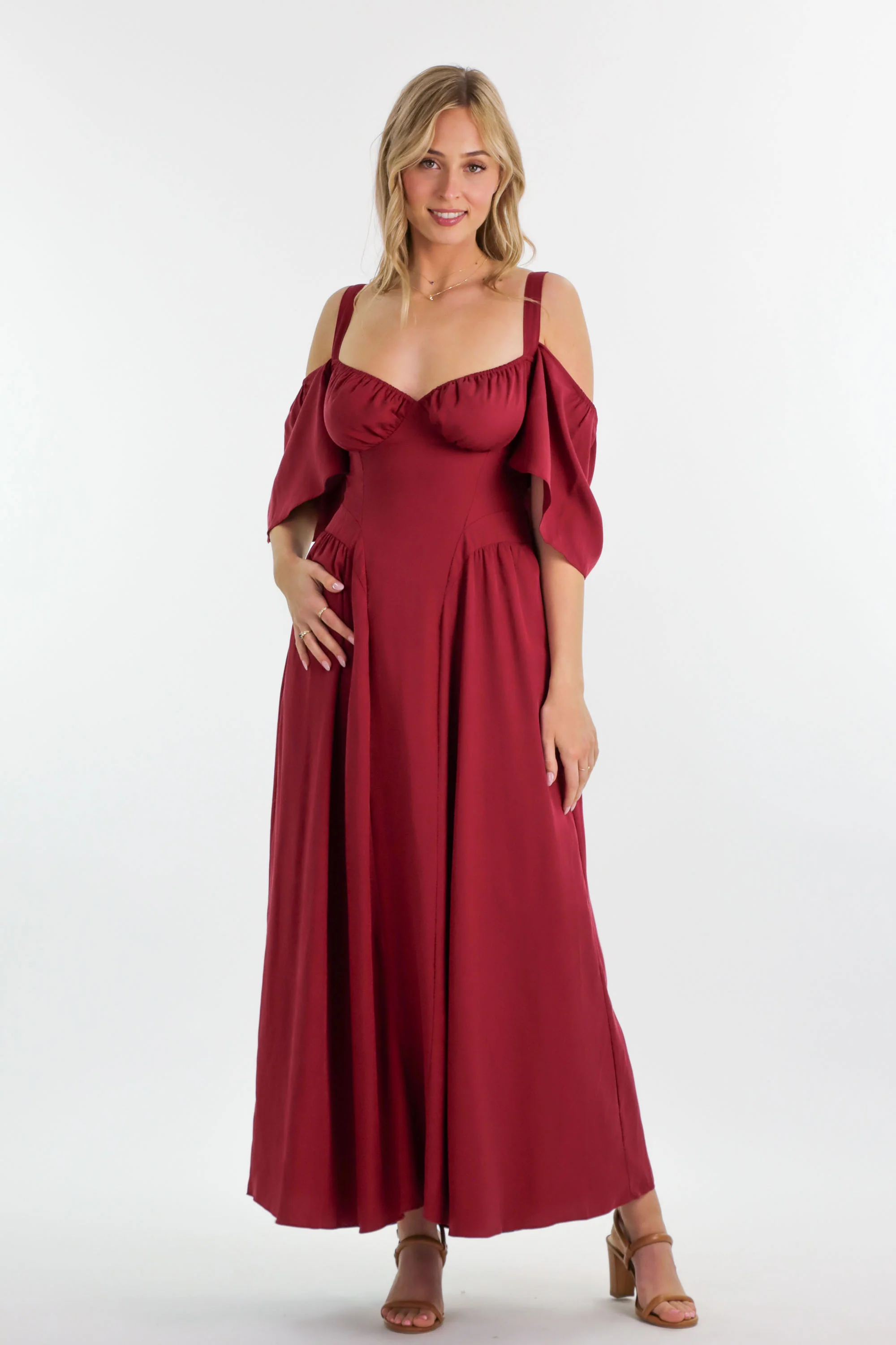 Bridgette Berry Red Dress - Image 14