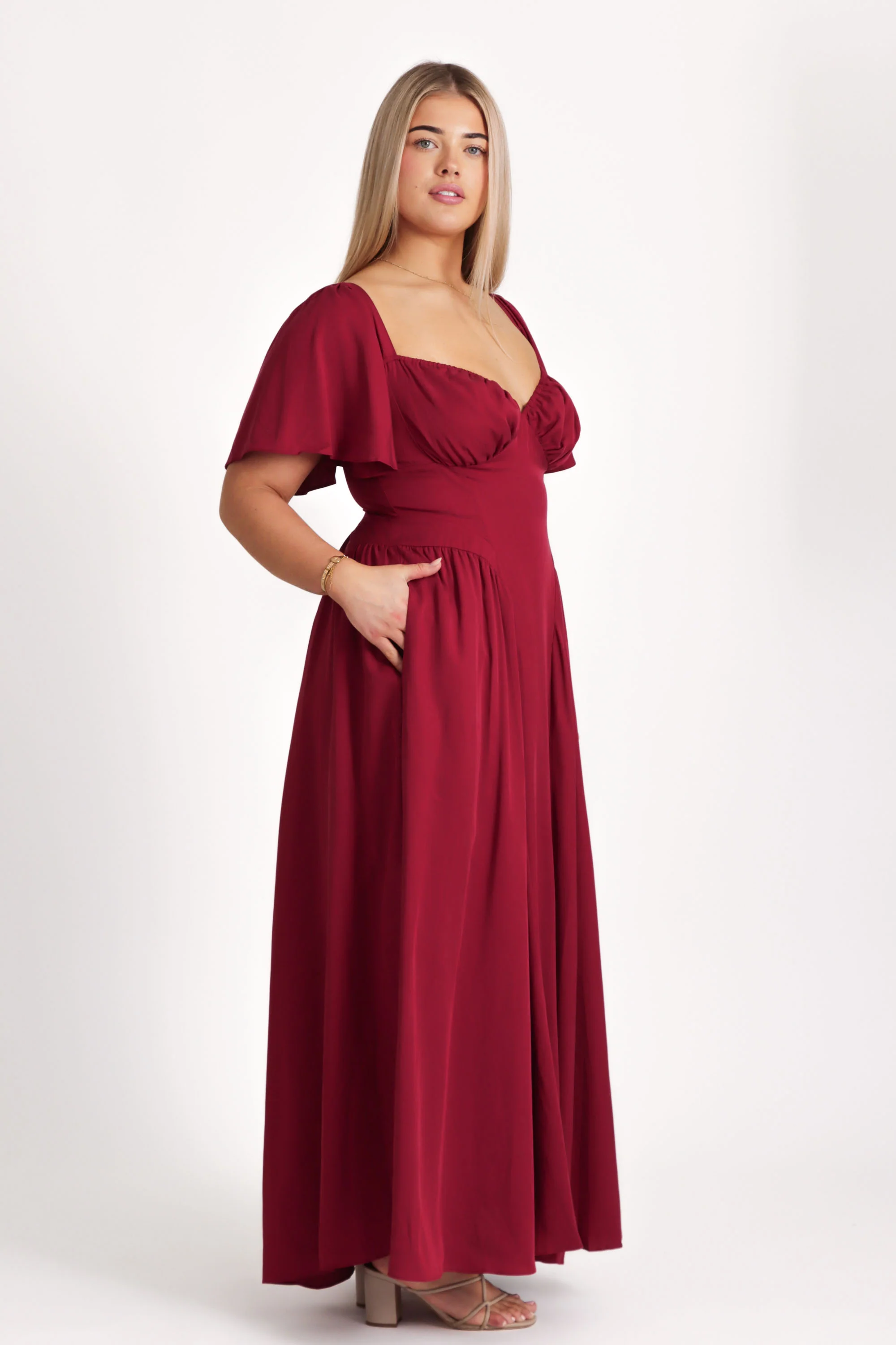 Bridgette Berry Red Dress - Image 3