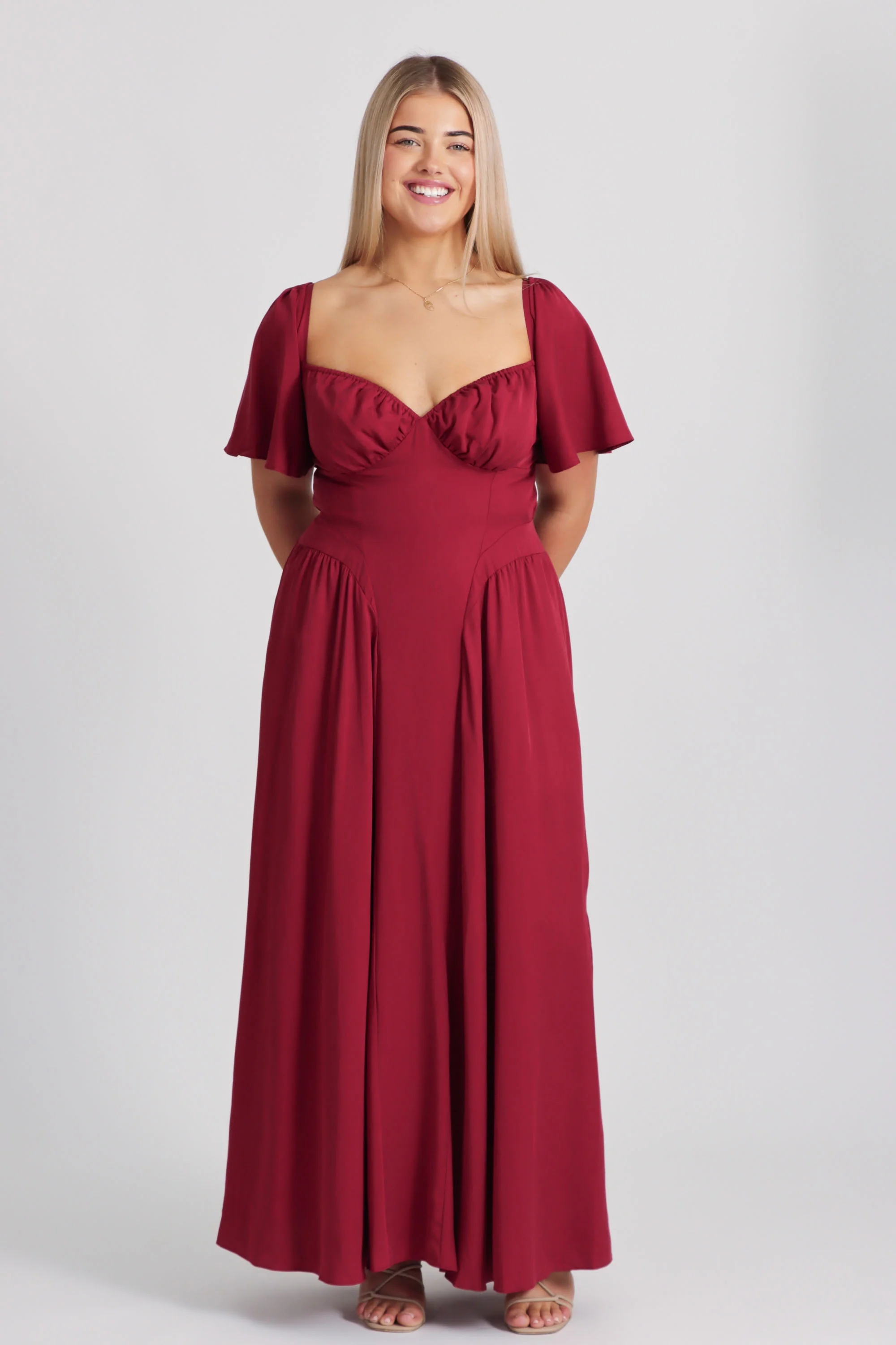 Bridgette Berry Red Dress - Image 4