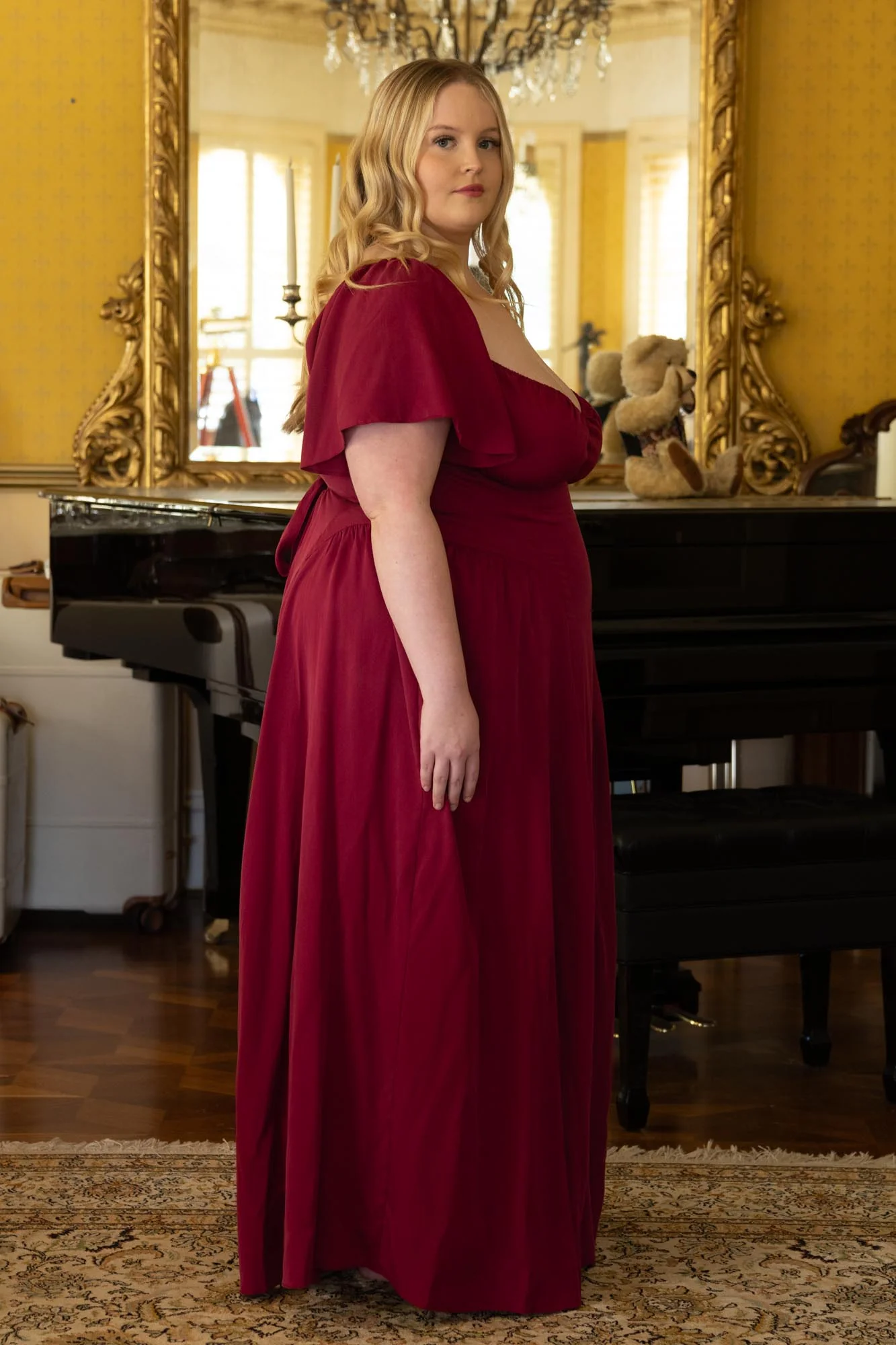 Bridgette Berry Red Dress - Image 9