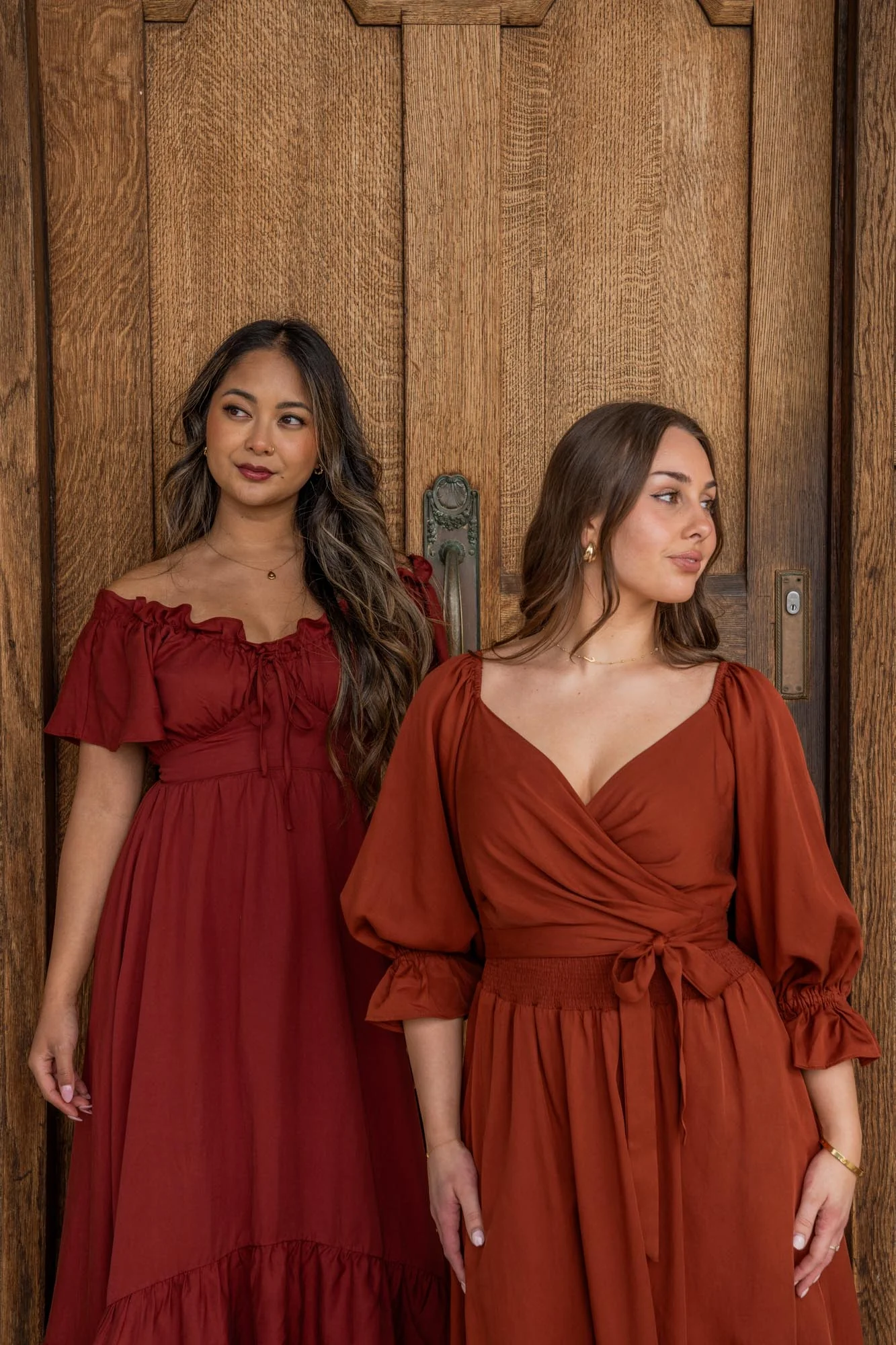 Charlotte Rust Wrap Dress - Image 9