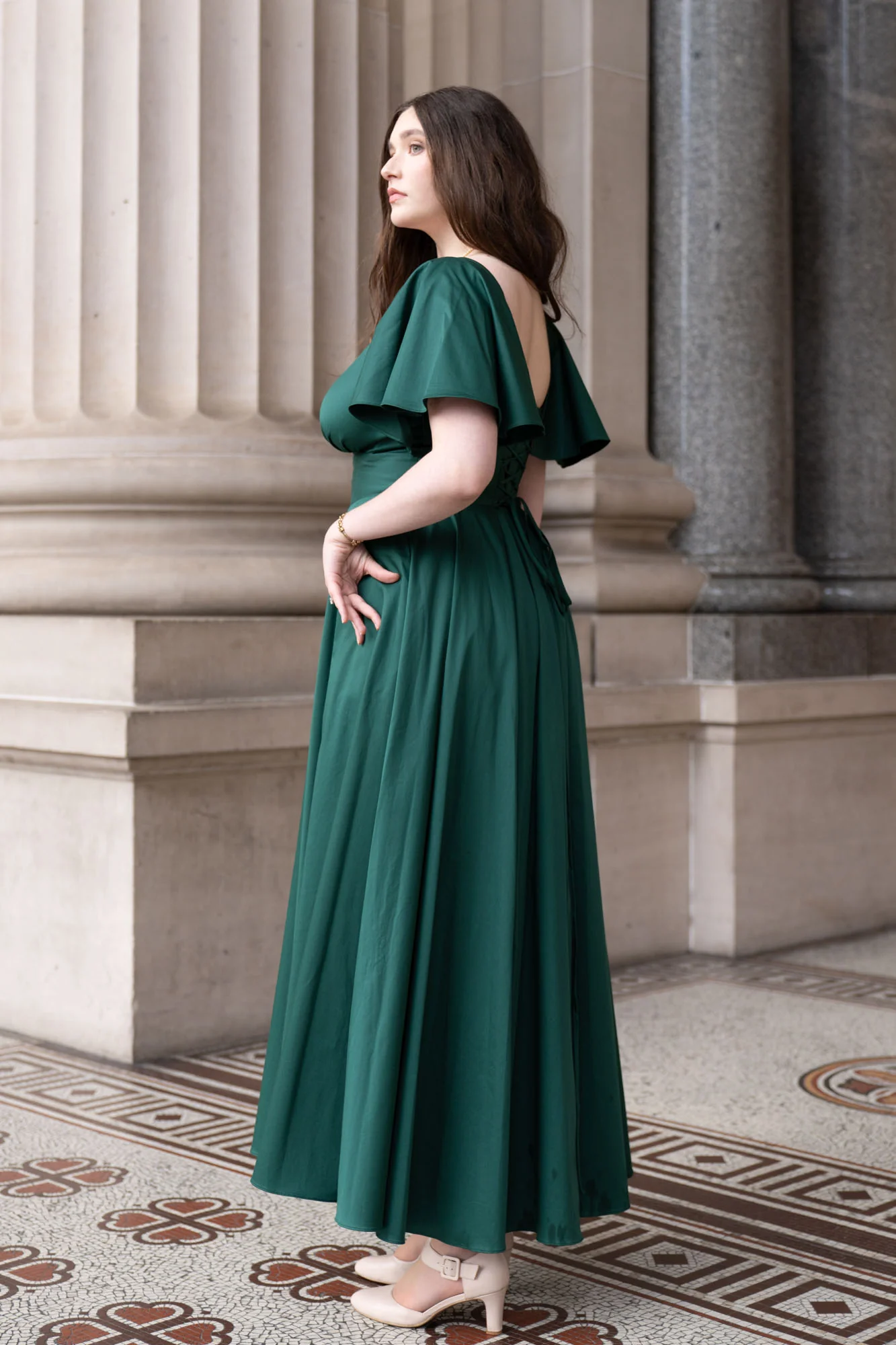 Estelle Emerald Green Dress - Image 10