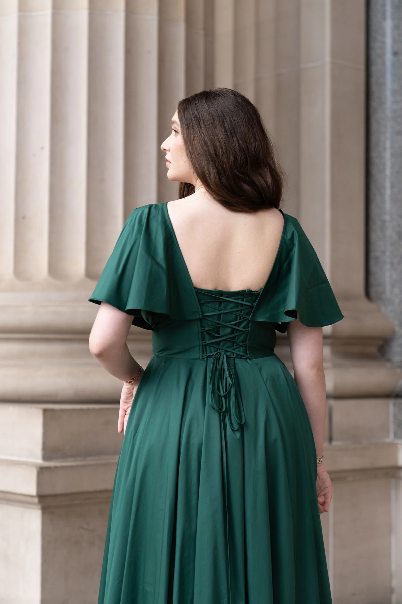Estelle Emerald Green Dress - Image 11