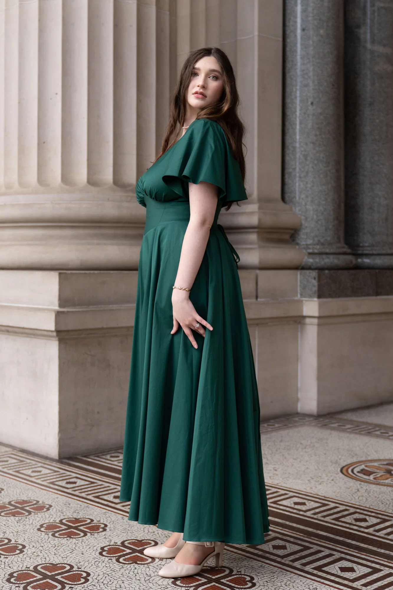 Estelle Emerald Green Dress - Image 12
