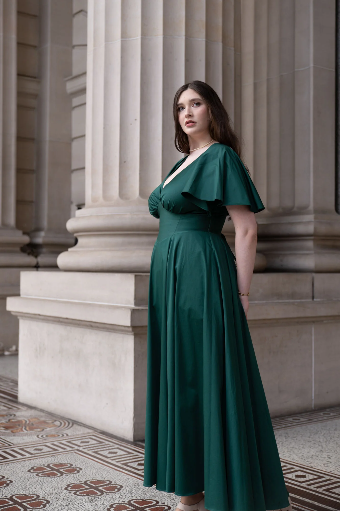 Estelle Emerald Green Dress - Image 15