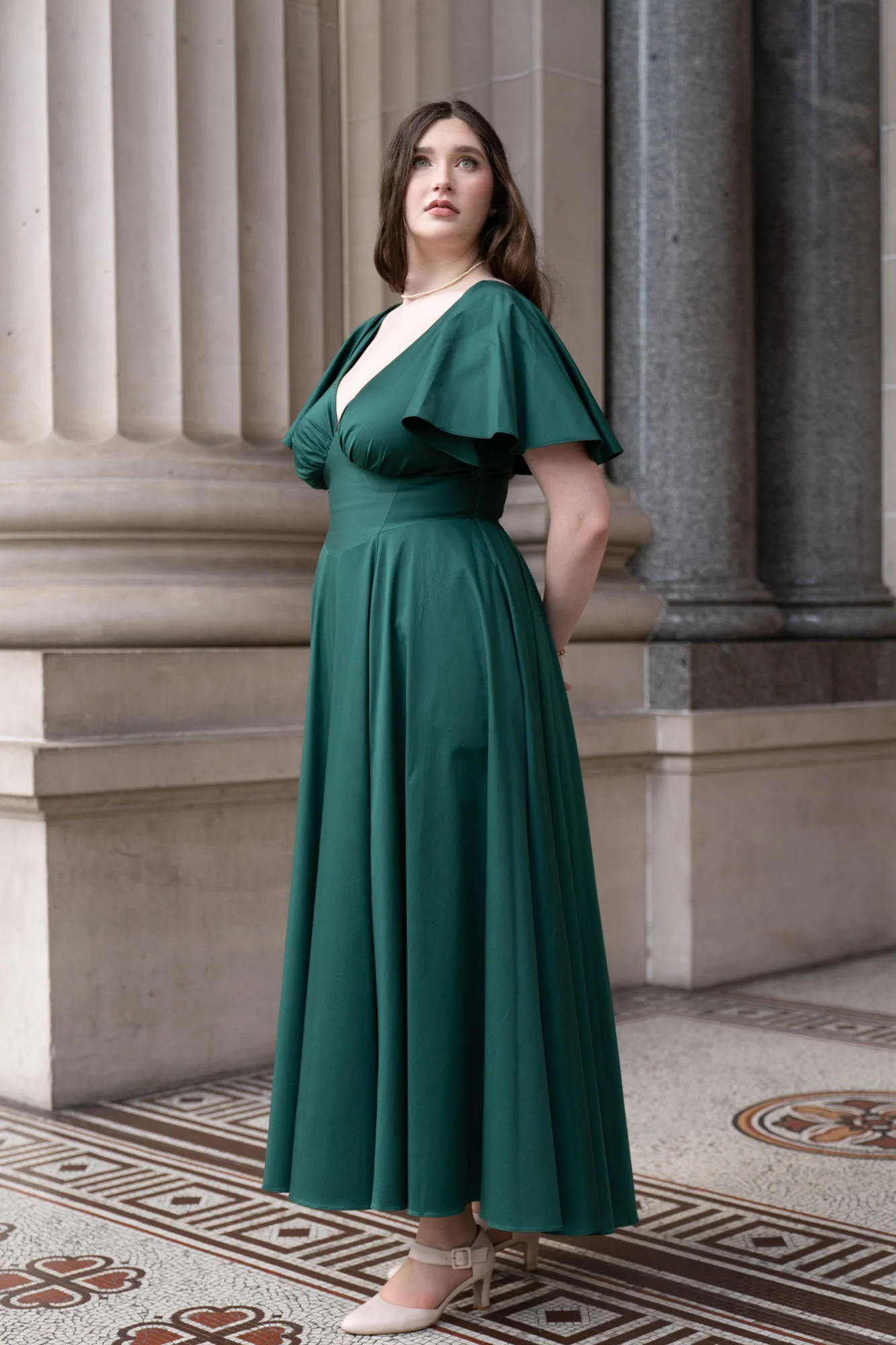 Estelle Emerald Green Dress - Image 16