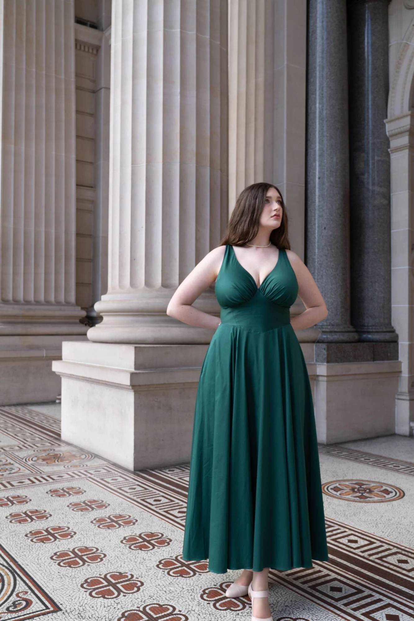 Estelle Emerald Green Dress - Image 5