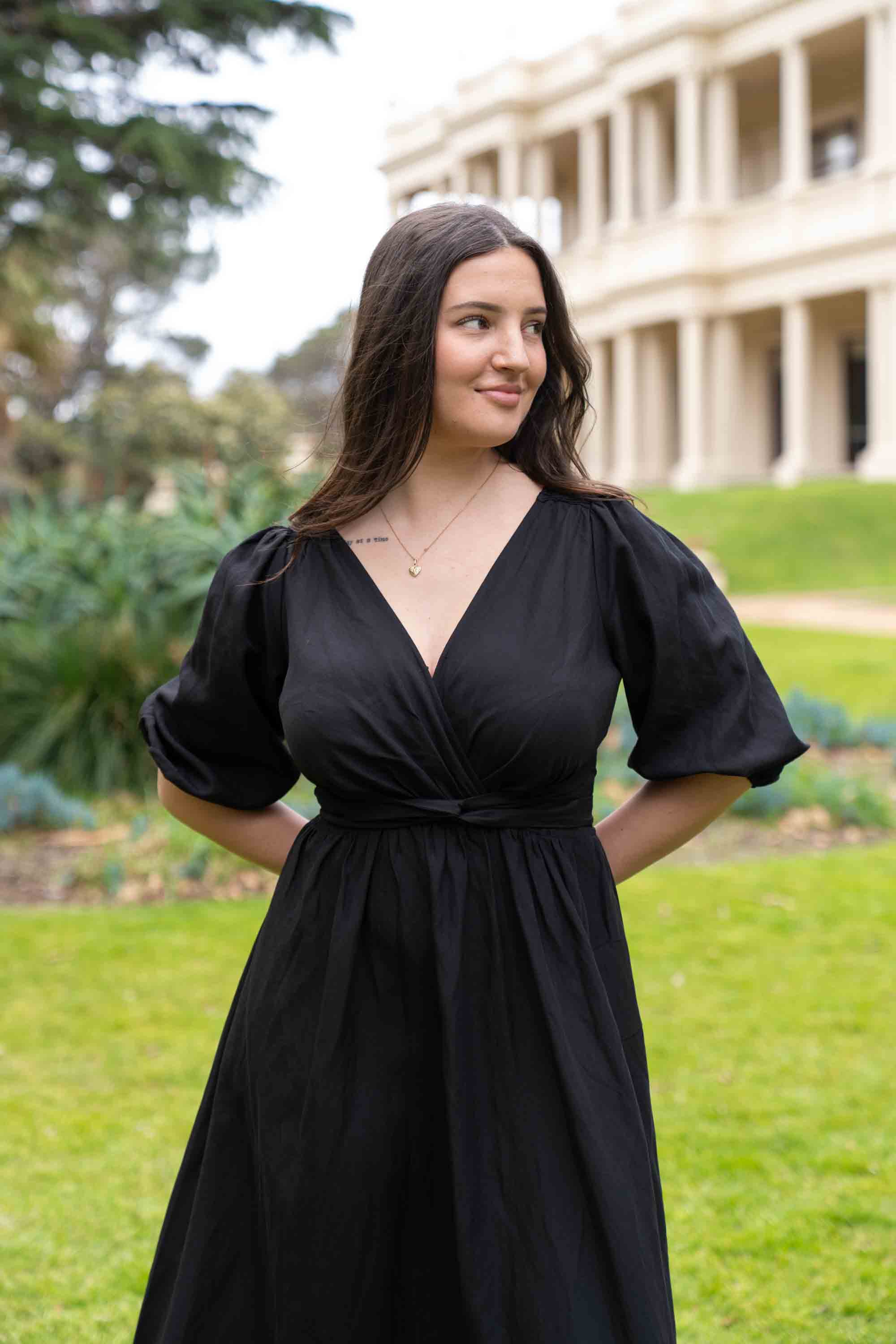 Jeanette Black Dress - Image 3