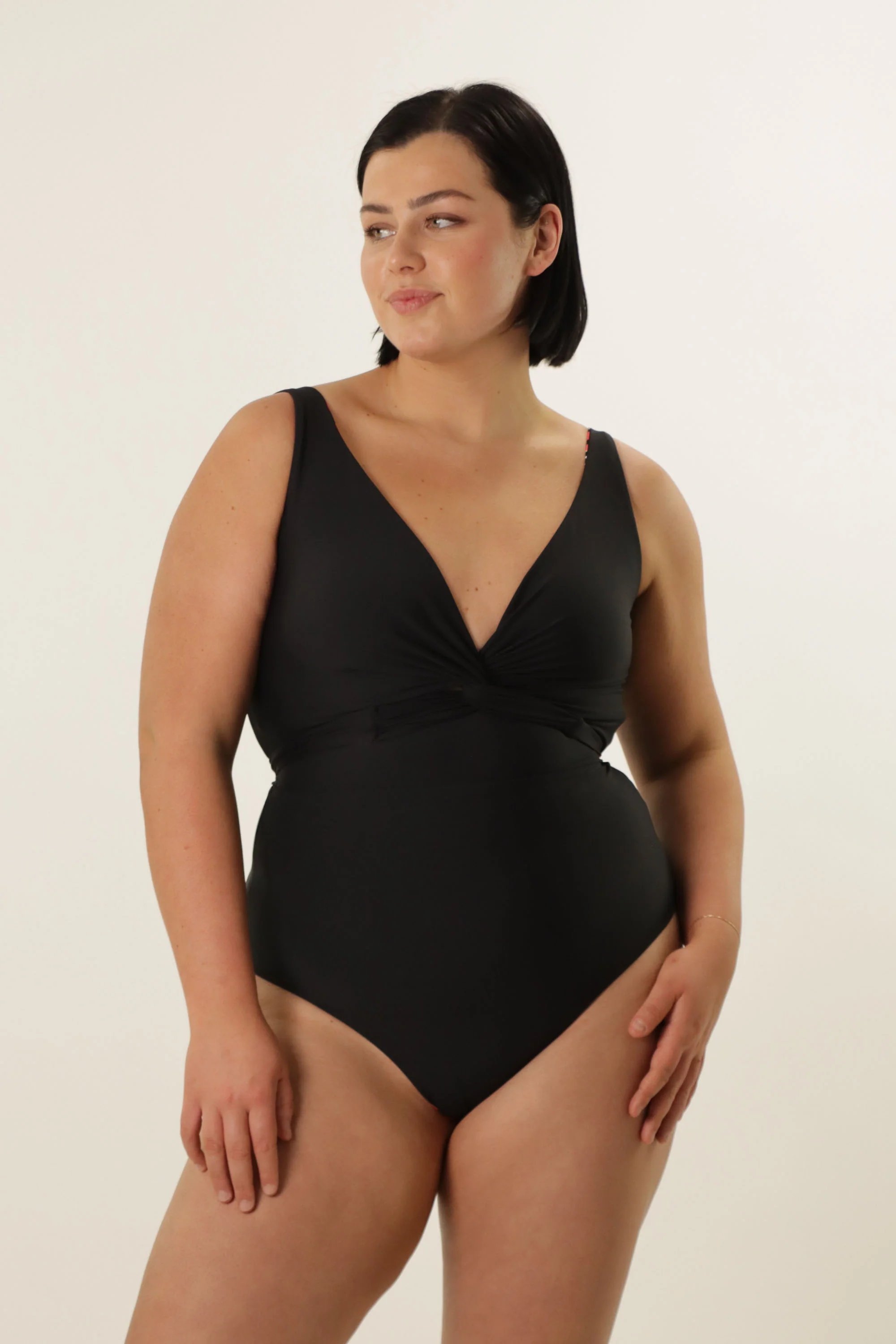 Lola Reversible Bikini Top - Forest Green / Black - Image 13