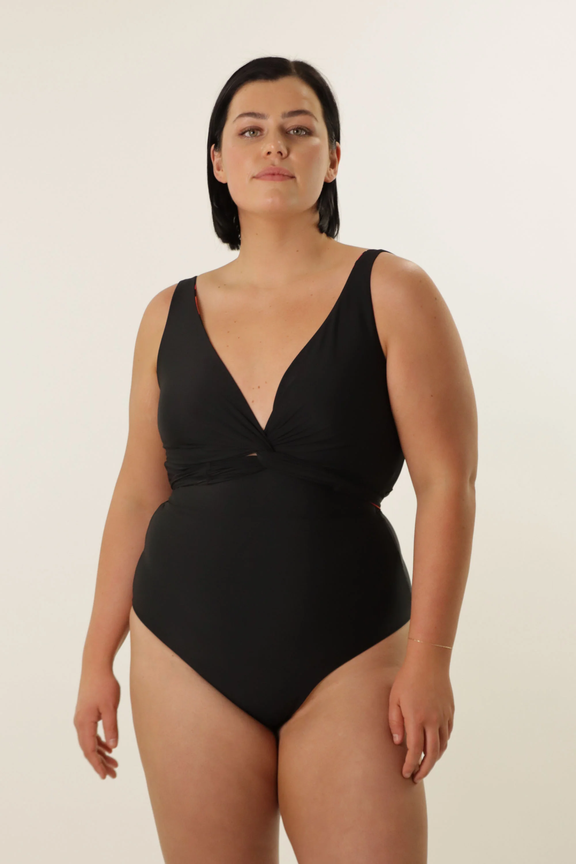 Lola Reversible Bikini Top - Forest Green / Black - Image 14