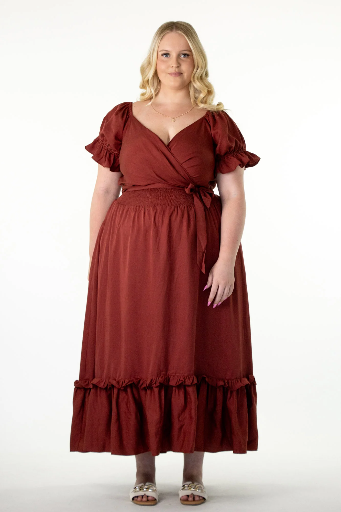Marianne Auburn Wrap Dress - Tencel - Image 10