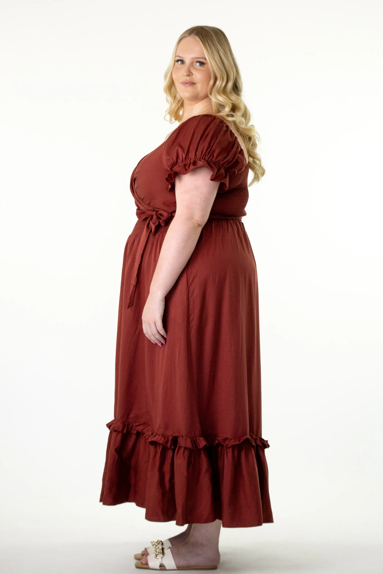 Marianne Auburn Wrap Dress - Tencel - Image 11