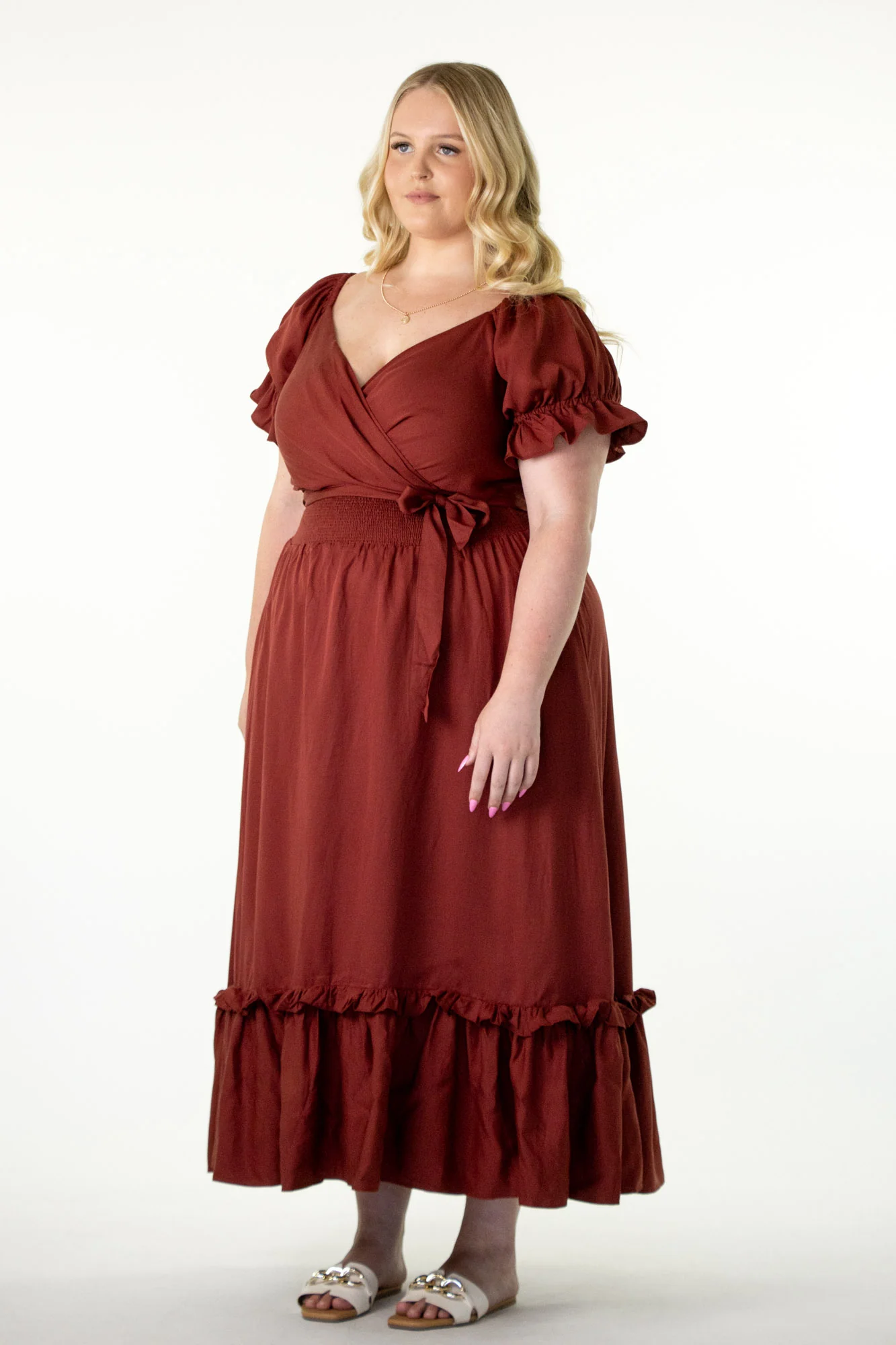 Marianne Auburn Wrap Dress - Tencel - Image 12