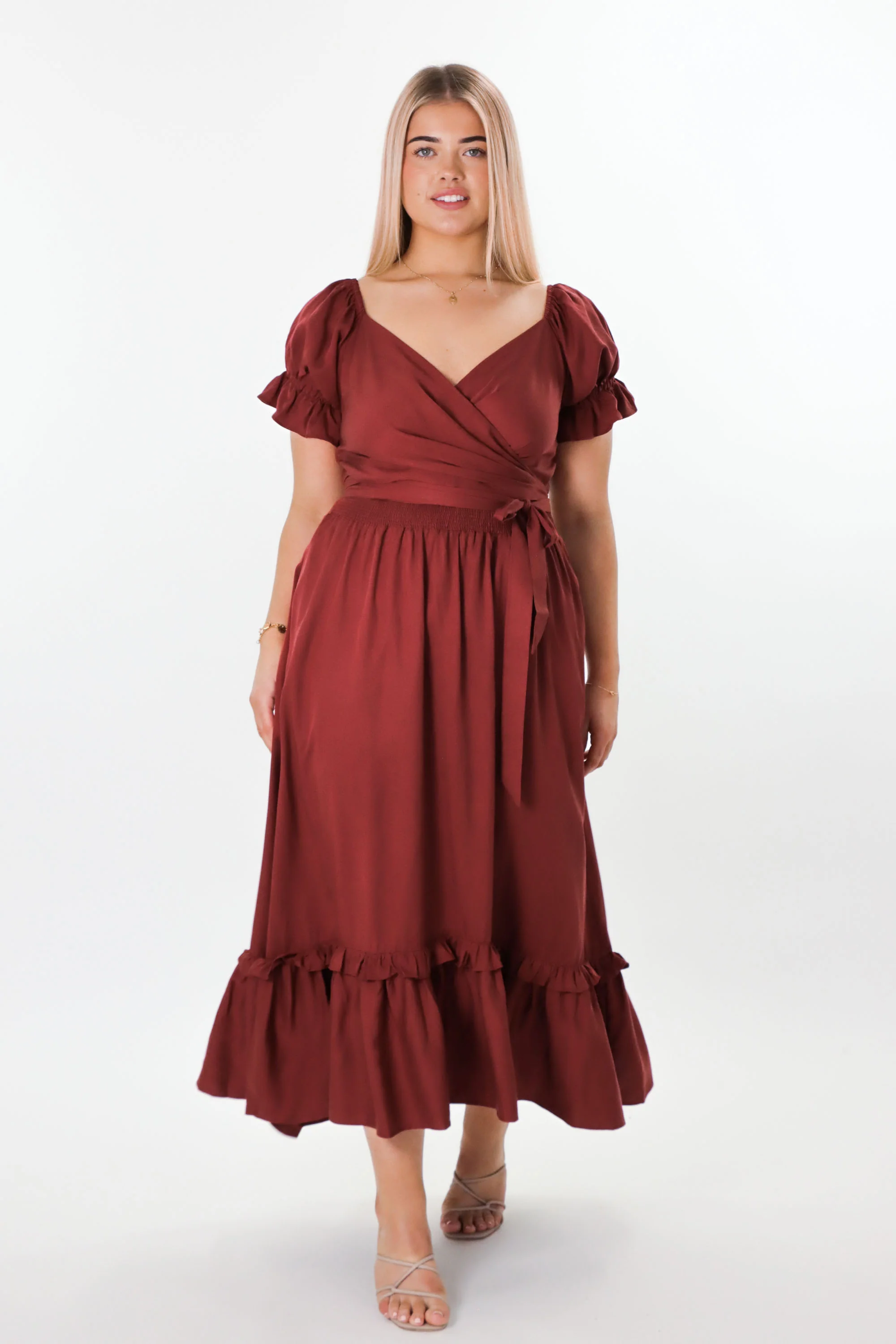 Marianne Auburn Wrap Dress - Tencel - Image 3