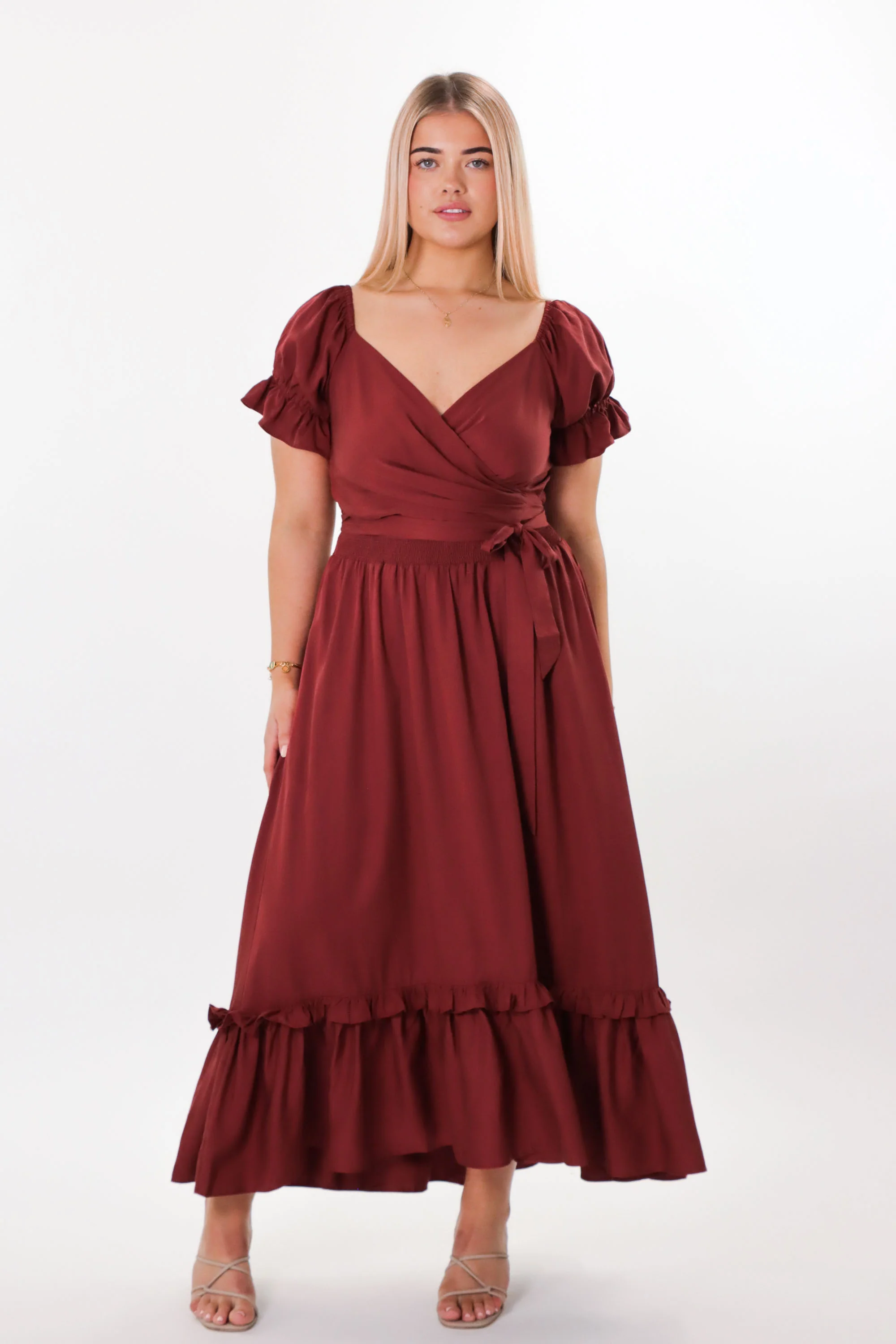 Marianne Auburn Wrap Dress - Tencel - Image 5