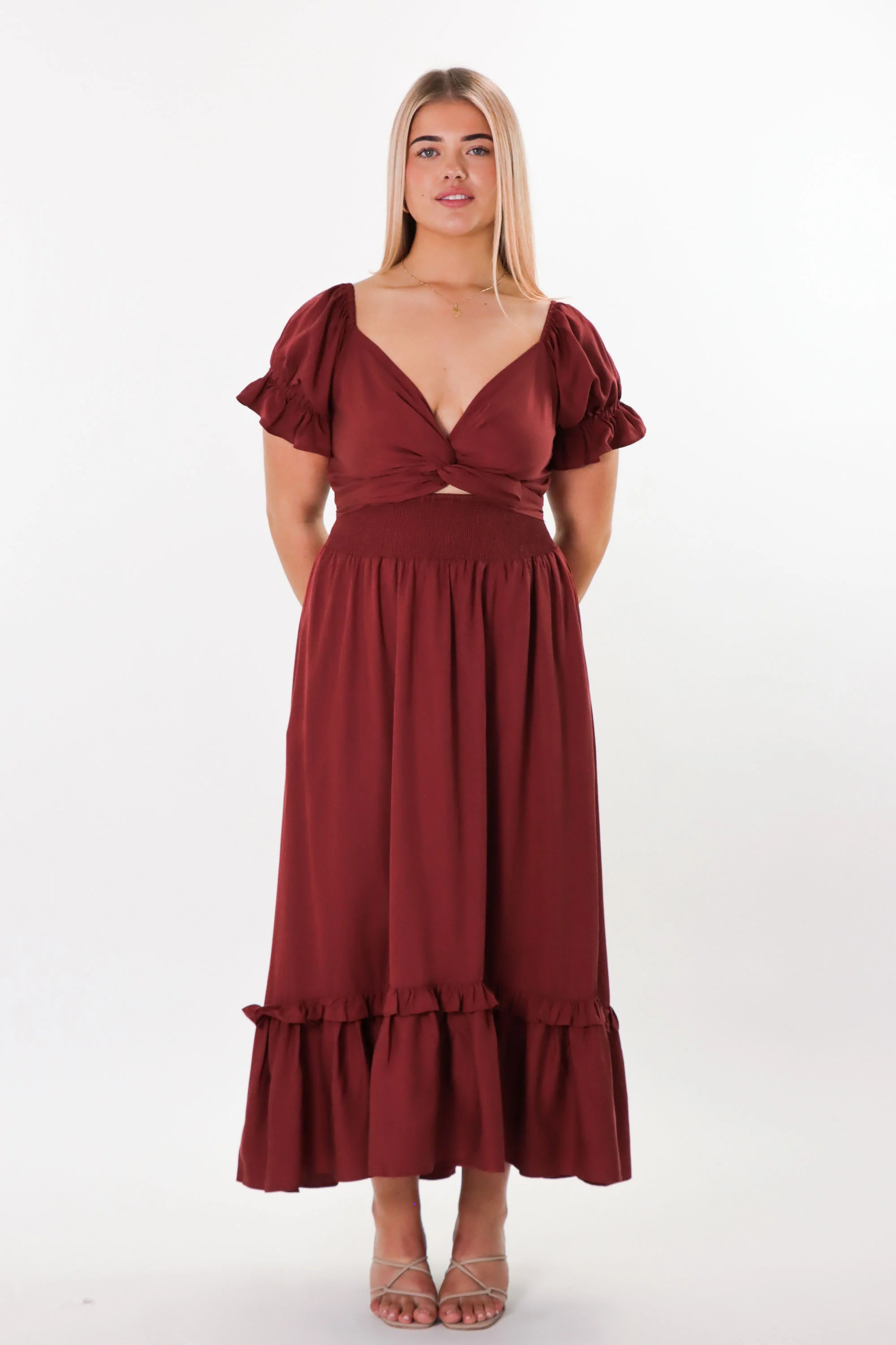 Marianne Auburn Wrap Dress - Tencel - Image 6