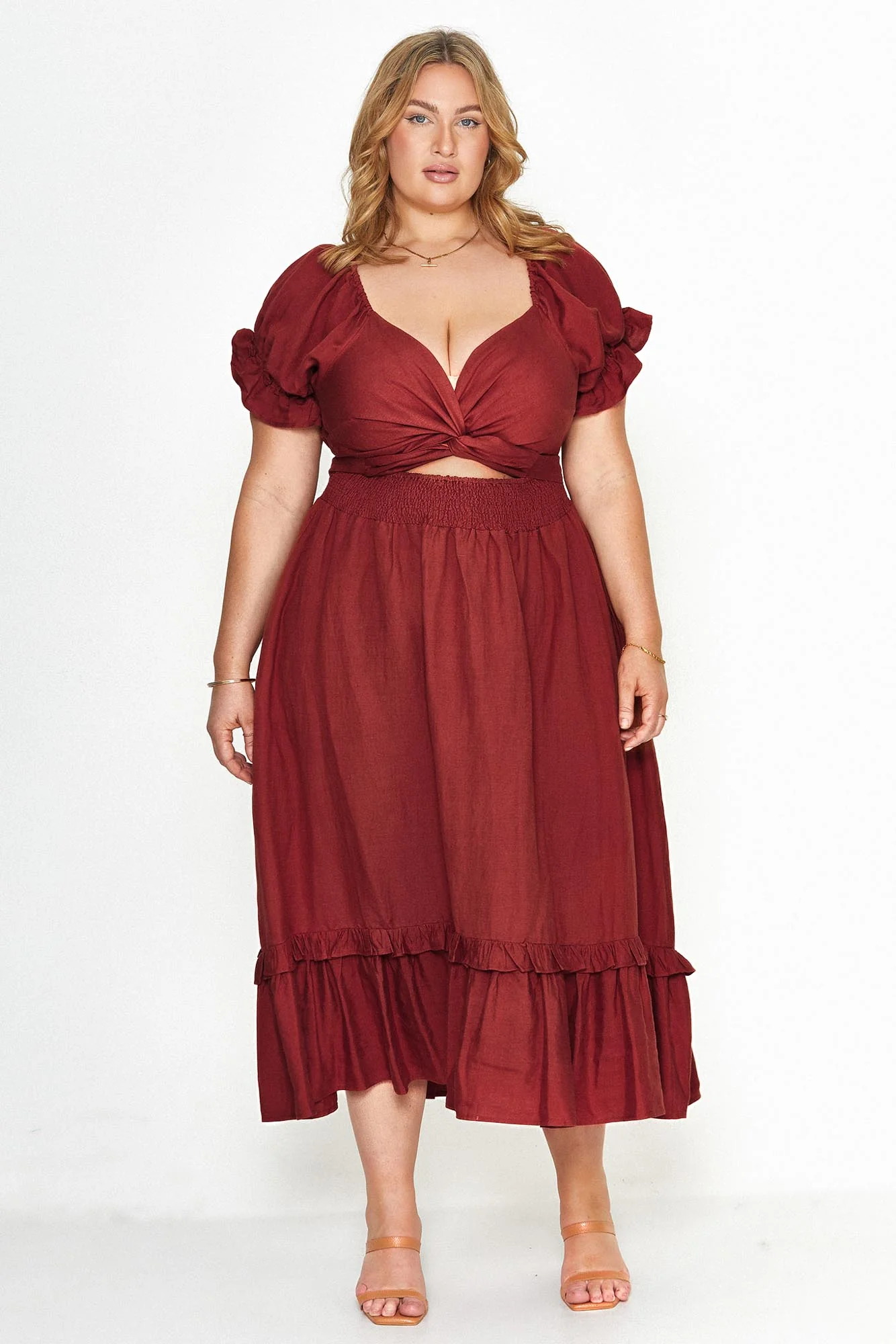 Marianne Auburn Wrap Dress - Tencel - Image 8